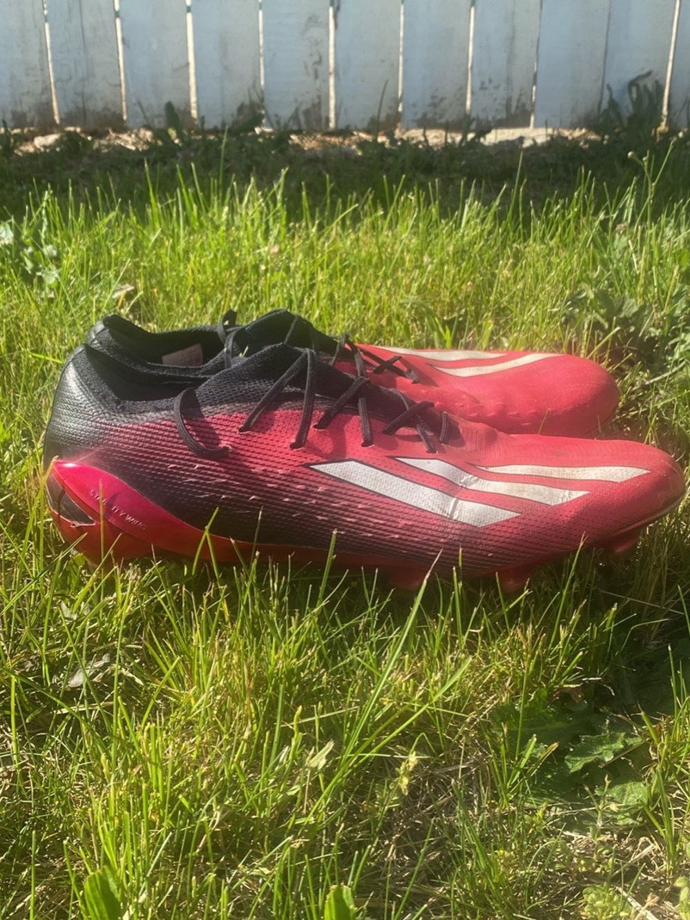adidas Red and Black Men's Soccer Cleats